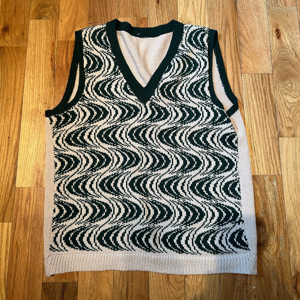 Vintage Graphic Sweater Vest